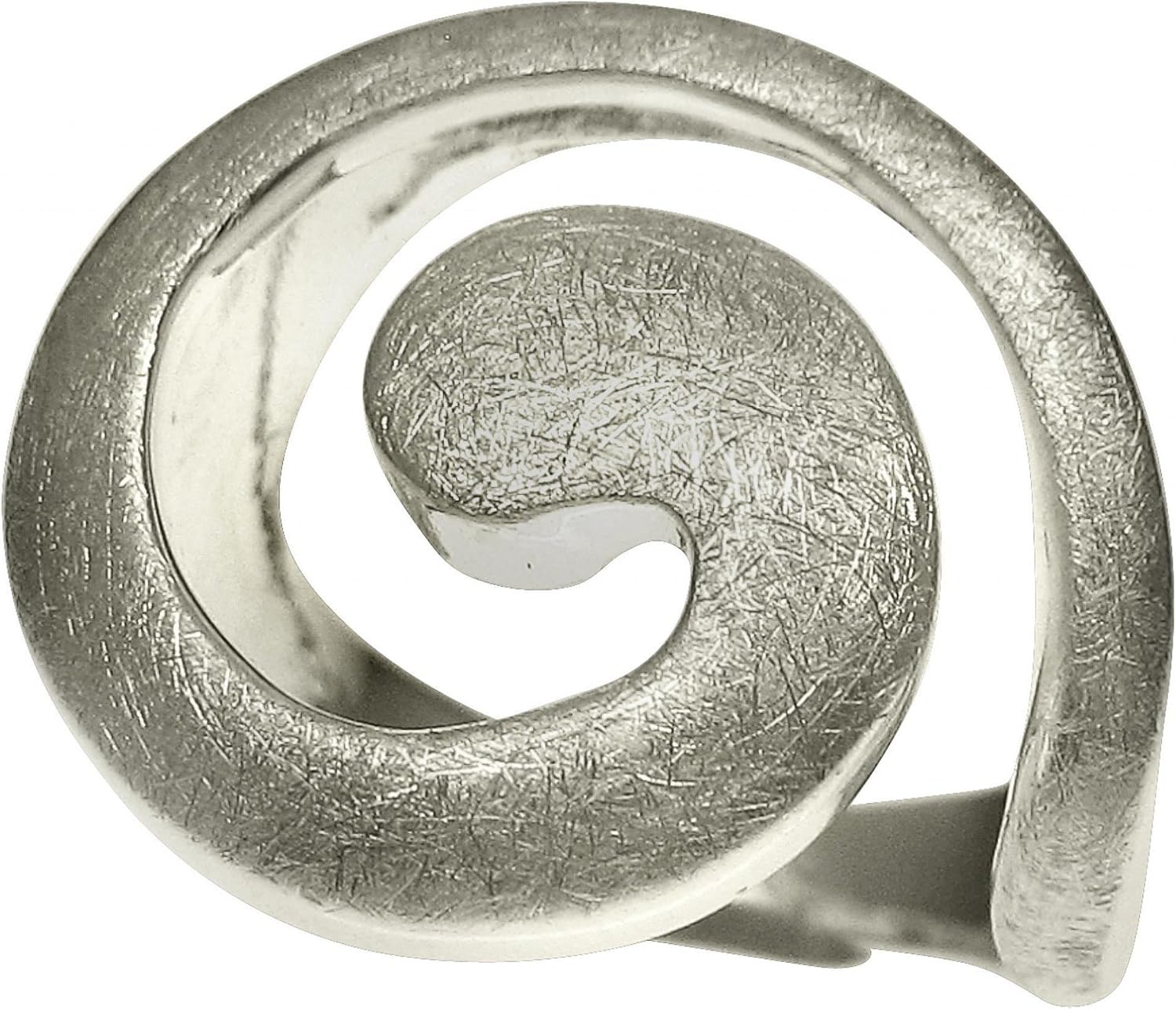 Orecchini da donna SILBERMOOS spirale convessa argento Sterling 925 opaco