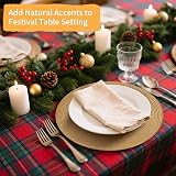 MI CASA Round Placemats and Coasters Set of 6 Golden Brown view 7