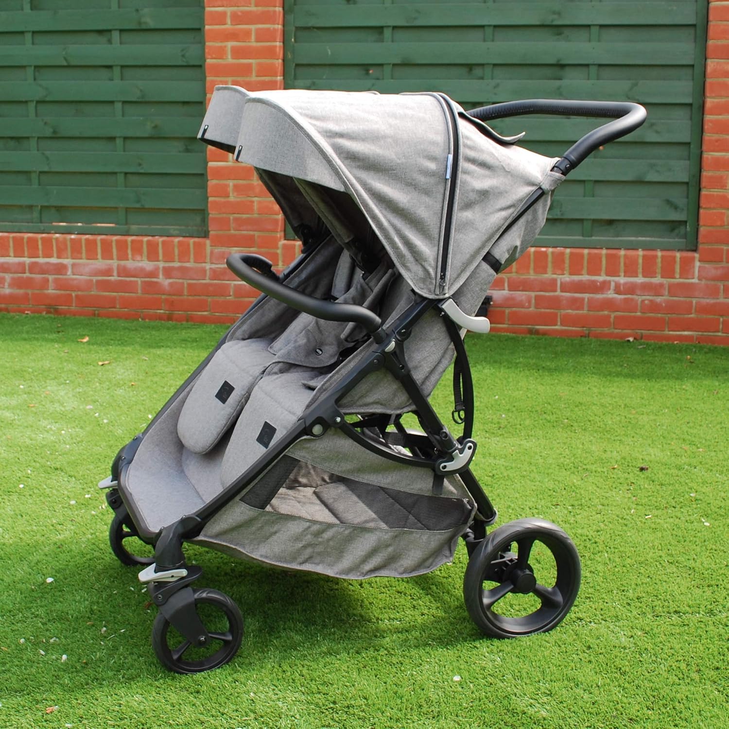 roma gemini double pram
