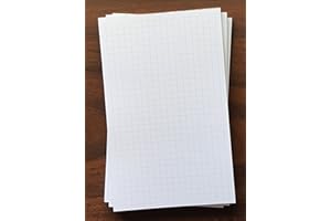 HANDY FORMS 3 Pads - Graph Note Pad, 5" x 8", 50 Sheets, 1/4" Grid Spacing, Heavyweight, Very Nice Paper