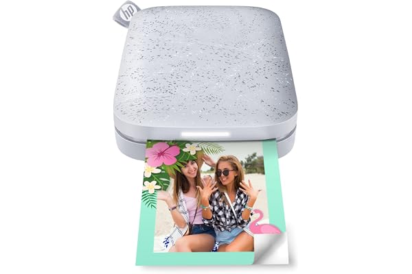 HP Sprocket Portable Photo Printer (2nd Edition) – Instantly print 2x3" sticky-backed photos from your phone – [Luna Pearl] [1AS85A]