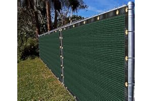 IFENCE VIEW Ifenceview 4'x5' to 4'x50' Green Shade Cloth Fence Privacy Screen Panels Mesh for Yard Garden Deck Balcony Railing (4'x8')