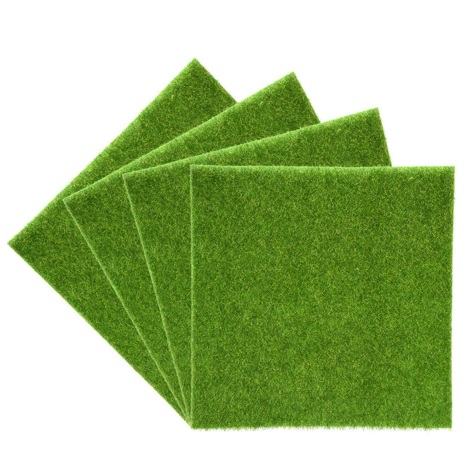 Raguso 2 Sizes Synthetic Artificial Grass Mat Green Non-Qoven Fabric Faux Grass Grass Carpet Lawn Garden Micro Landscape Ornament Home Decor Carpet for Pets (30 x 30 cm)