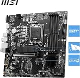 MSI PRO B760M-P Micro-ATX Motherboard LGA1700 DDR5 PCIe 4.0 M.2 2x Gen4 view 3