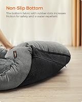 Feandrea XL Linen-Look Dog Bed with Raised Edges Non-Slip Bottom 110x75x27 cm view 5