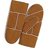 YISEVEN Women's Winter Sheepskin Shearling Leather Mittens