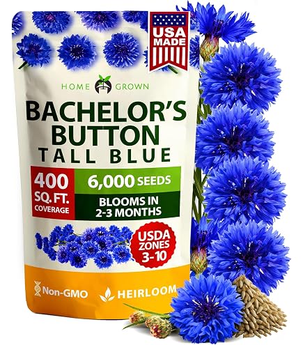 200 Deluxe Mix Bachelor Button Cornflower Seeds – New Hill Farms