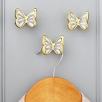 Towel Hooks Butterfly Coat Hooks Decorative Wall Hooks THESG