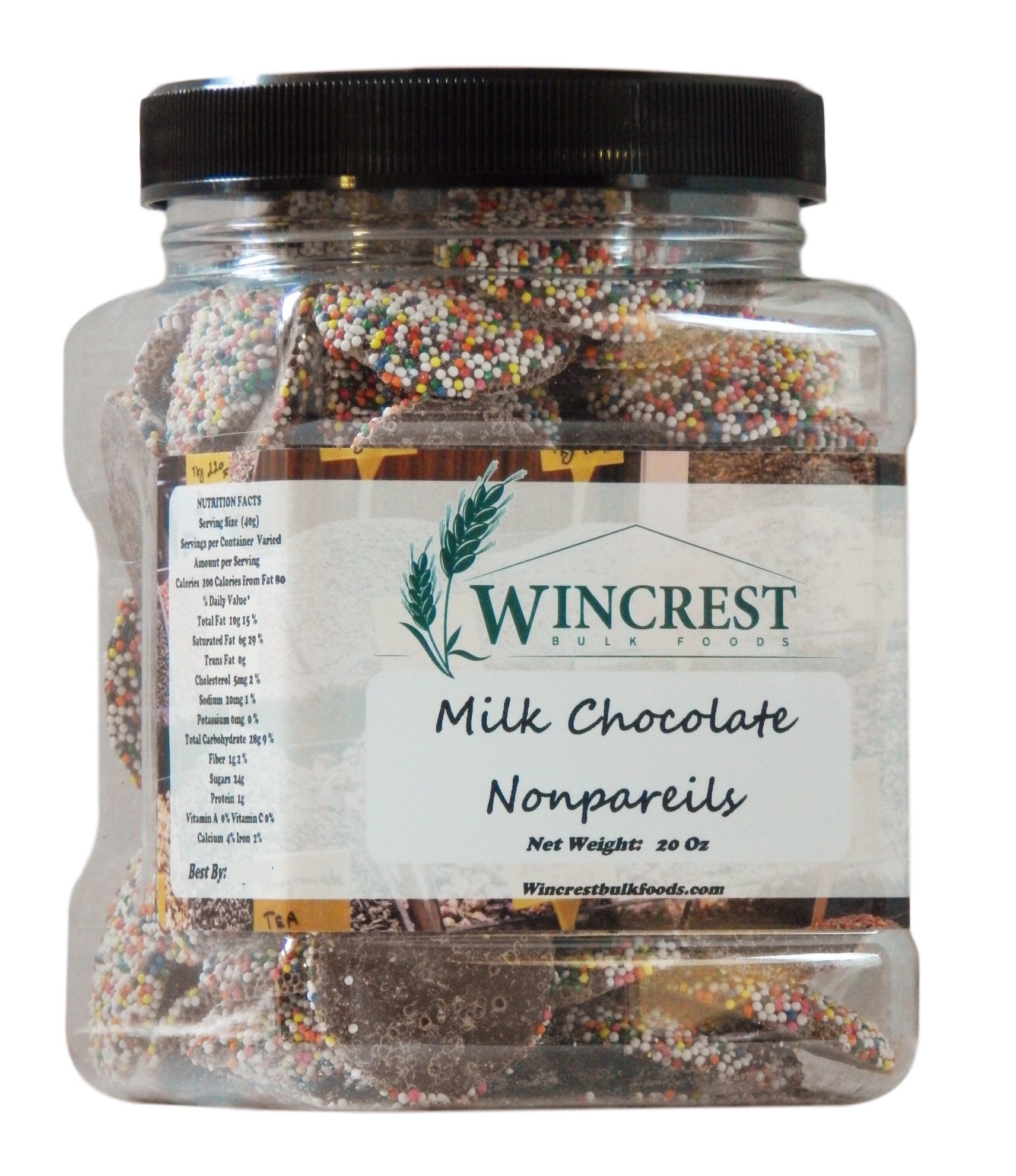 Amazon.com : Chocolate Nonpareils - 1.25 Lb (20 Oz) Tub (Dark Chocolate