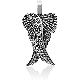 WithLoveSilver Sterling Silver 925 Charm Twin Angel Wings Pendant