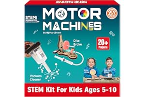 Butterfly Edufields 20in1 Motor Machines STEM Projects Kit for Kids Age Ages 5-7 6-8 8-10 | STEM Toys for Kids 5 6 7 8 9 10 Year Old | Robotics & Engineering Toys | Gift for 6 7 8 9 10 Year Old