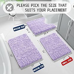 Yimobra Toilet Rugs U Shaped Washable 24x20, Ultra