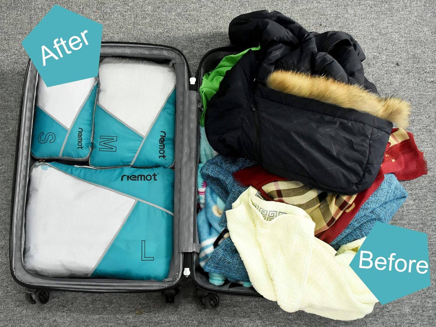 holiday organiser packing bags