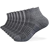 KC-TAHO Men's Quarter Athletic Cotton Socks 8 Pairs