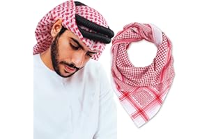 YI HENG MEI Head Scarf Keffiyeh Shemagh Turban Head Wrap Muslim Arab Saudi Dubai Headwear for Men Women