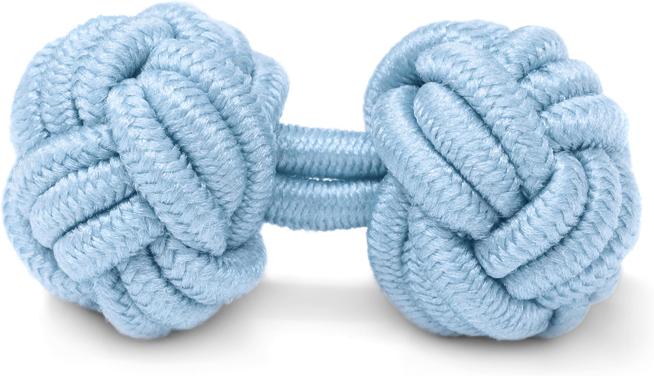 Silk Cufflinks for Men Women Knotted Elastic Rope Nylon Textile Fabric Studs Cuff - Suitable for Wedding Groom Best Man