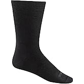 Wide Open Crew Socks for Men Merino Wool Lightweight Solid Style 9012