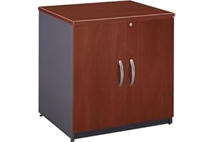 Bush Business Furniture Series C Storage Cabinet with Doors in Hansen Cherry, 2 Door Accent Chest for Home and Professional Office