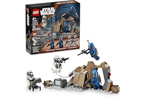 LEGO Star Wars: The Mandalorian Ambush on Mandalore Battle Pack, Building Toy with 4 Star Wars Minifigures, Collectible Brick Built Playset, Star Wars Gift Idea for Boys and Girls Ages 6 and Up, 75373