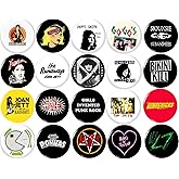 Generic Women of Punk Rock button pin set of 20 1""inch (25mm) Riot Grrrl