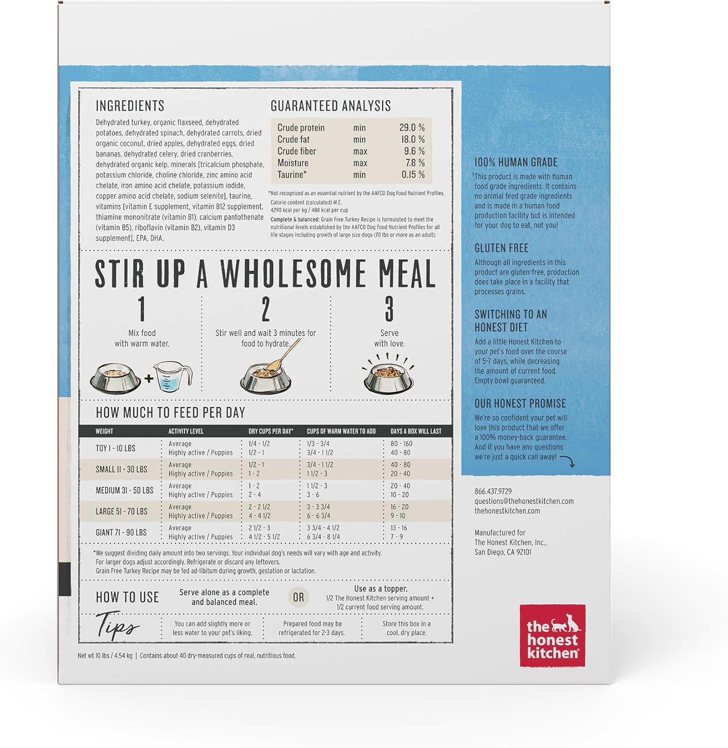 honest kitchen turkey dog food