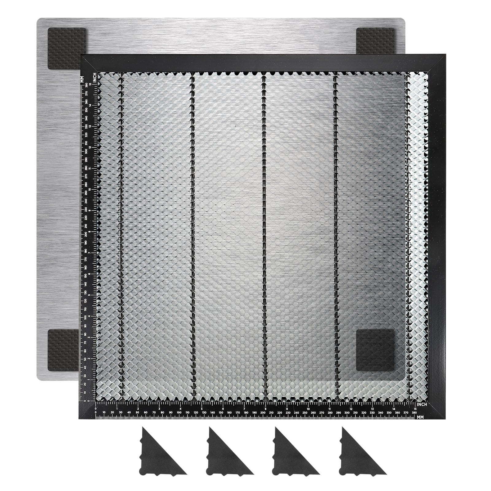 PATIKIL Honeycomb Laser Bed, 440 x 440 x 22 mm Laser Working Table, Metal Honeycomb Cutting Table for Laser Cutting Engraving with Aluminum Plate