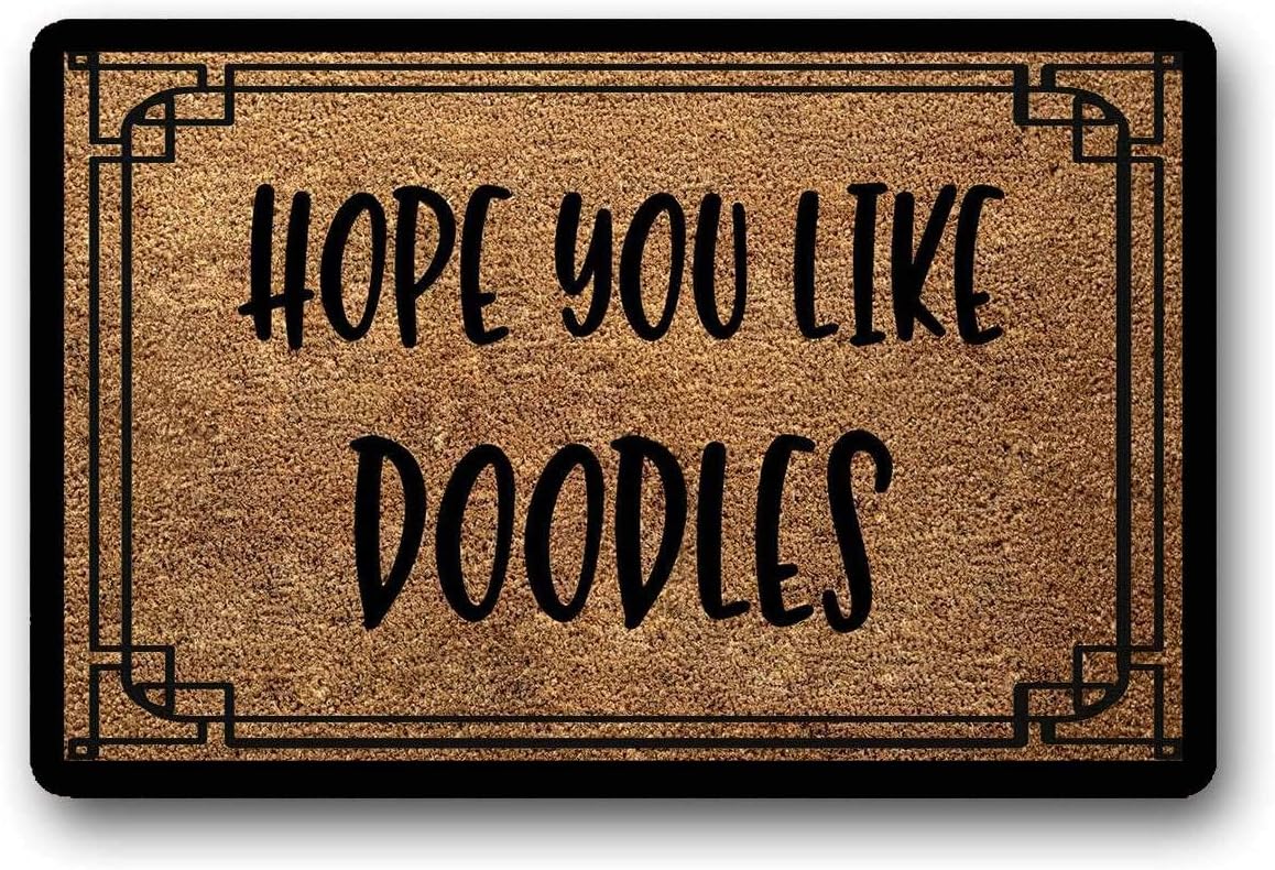 we hope you like doodles doormat