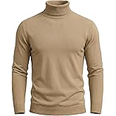 MAGNIVIT Men's Turtleneck Sweaters Slim Fit Thermal Long Sleeve Pullover Winter Lightweight Knitted Sweater for Men