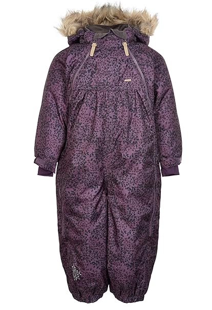 MINYMO Baby Girl Schneeanzug Herringbone AOP 2 Zipper