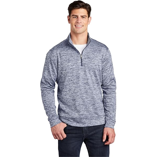 SPORT-TEK Unisex PosiCharge Electric Heather Fleece Quarter Zip