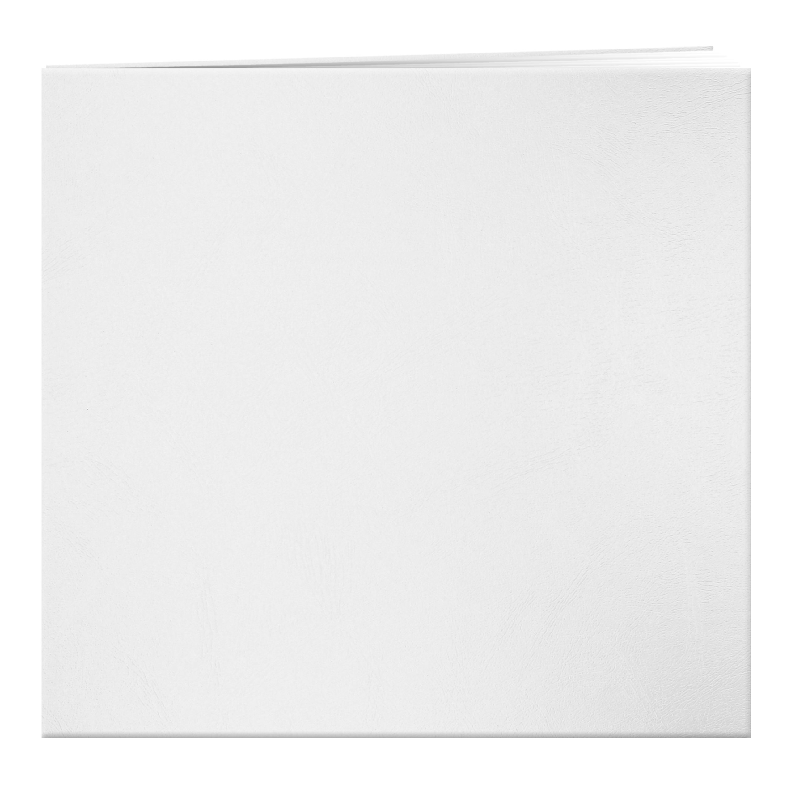 Pioneer Photo Albums MB-10 Post Bound Leatherette Cover Memory Book, 12 by 12-Inch, Bright White