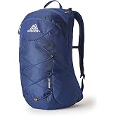 Gregory Arrio 22L Day Hiking Backpack, One Size Fits All, Empire Blue | Zippered main pack access, breathable shoulder harness with built-in hydration routing, Internal hydration sleeve