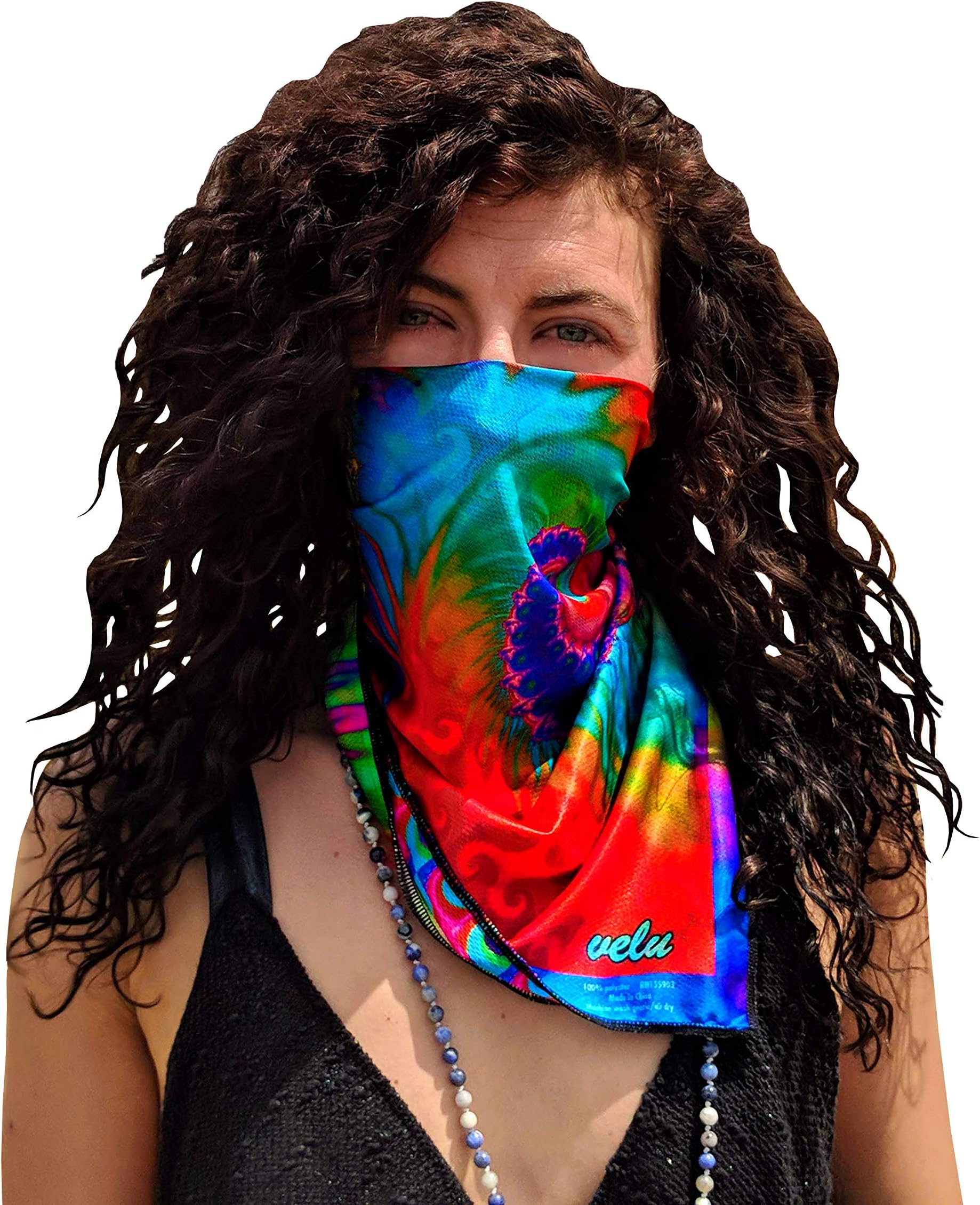 MicroFlex Rave Mask Face Masks Reversible Bandanas for Dust, Outdoors, Raves, Festivals, Sports (Slipstream)
