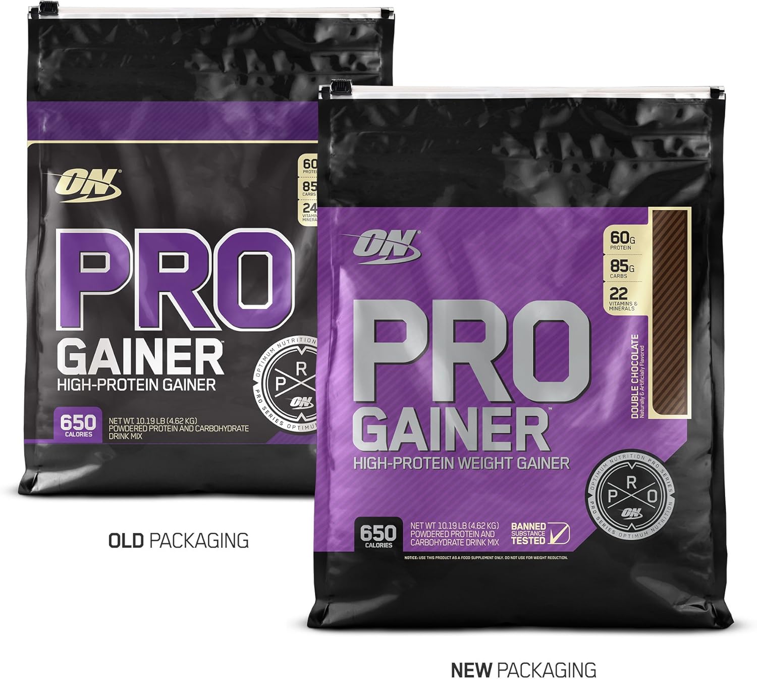 Optimum Nutrition Pro Gainer Weight Gainer Protein Powder, Vitamin C and Zinc for Immune Support, Vanilla Custard, 10.19 Pounds (Packaging May Vary): Health & Personal Care