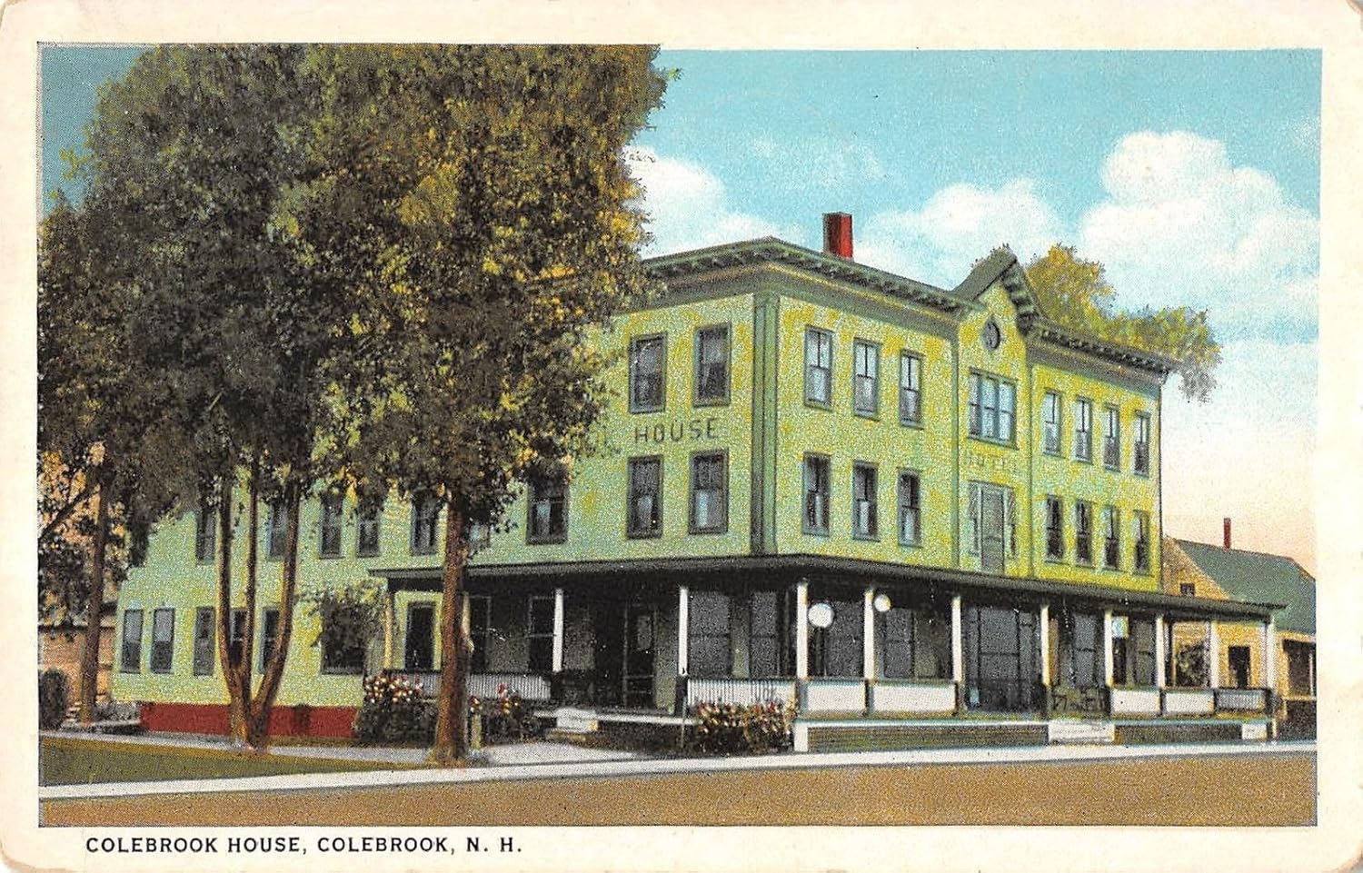 Colebrook House, Colebrook, New Hampshire Antique Postcard T3593 at