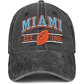 Football Hat for Men Women Vintage Embroidered City Hats Apparel Gifts Classic Baseball Cap