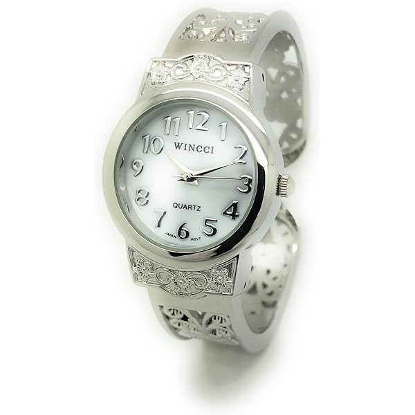 Amazon.com: Wincci Ladies Elegant Metal Bangle Cuff Fashion 