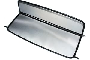 Wind Deflector for Ford Mustang 5 (2004-2014) - Foldable - with Quick Release Fastener - Black | Windstop | Wind Blocker