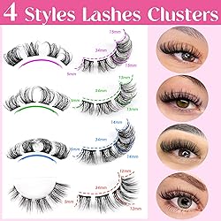Lashes Cluster Cat Eyelashes Natural Look 4 Styles