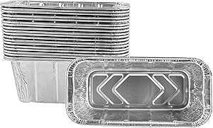 LS'BABQ 25 Pack Aluminum Grill Drip Pans Grease Cup Liners Compatible with Blackstone Grill Accessories 28 and 36 Inch BBQ Griddle and Other Rear Grease Griddle Units,Grill Grease Tray
