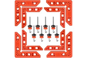 Relitec R 90 Degree Clamp, Corner clamps, (3" 4") x 8 Right Angle Clamp, Clamping Square Positioning Squares Woodworking Tool for Cabinets, Pictures Frames, Boxes