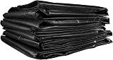 Cost Wise 2m x 3m Waterproof Tarpaulin 240gsm Black Silver Reverse view 4