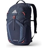 Gregory Nano 20L Day Hiking/Commuter Backpack, One Size, Spark Navy | Independent zippered pocket for hydration reservoir with routing, hydration routing loops, Breathable die-cut backpanel