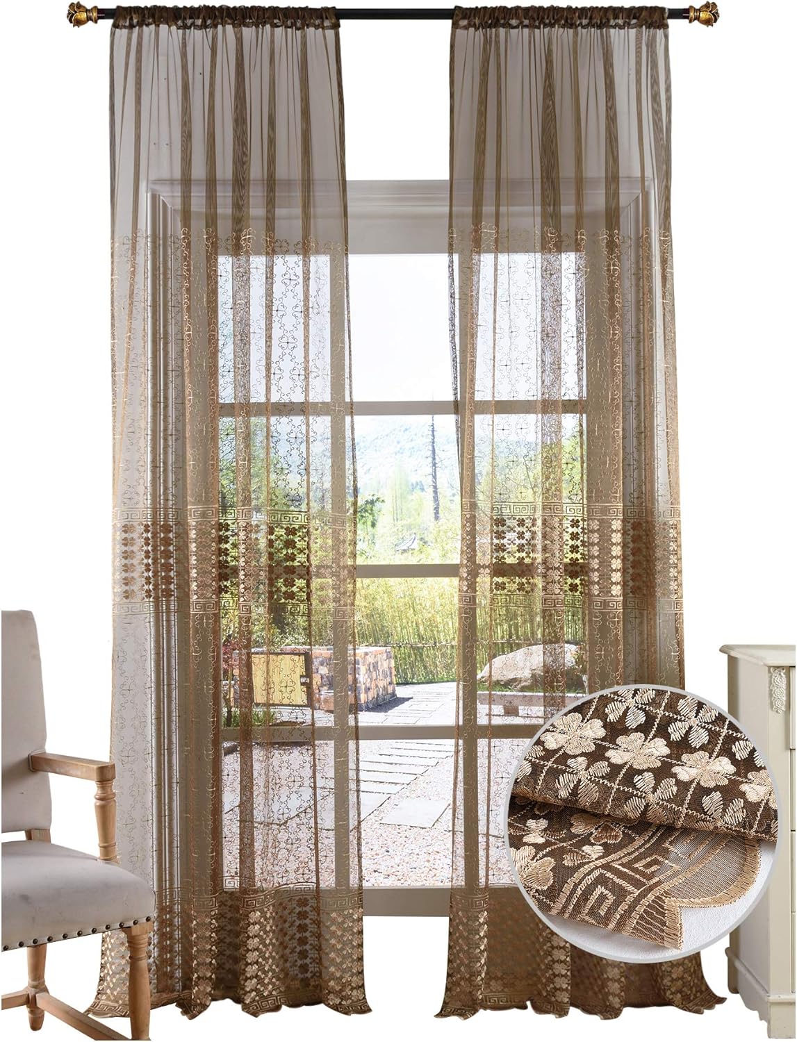 Best Kitchen Curtains And Valances Set Clover