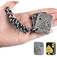 ITOKEY Fidget Toys Adults, Metal Fidget Slider, Poker Magnet Fidgets for Anxiety and Stress, Discreet Fidget Toys with Paracord Rope, ADHD Figette Toys for Adults Men