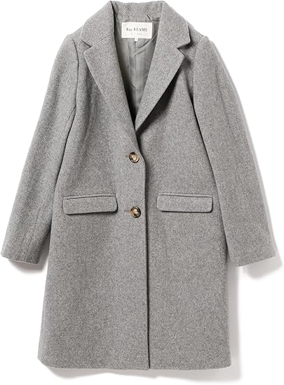 Amazon レイビームス Ray Beams その他ブルゾン モッサ チェスター コート レディース Grey 0 コート ジャケット 通販
