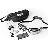 Schwimmbrille mit KOSTENLOSER Schutzh&uuml;lle, Nasenklammer, Ohrst&ouml;psel & inklusive lebenslanger Garantie - Profi Leistung Unisex Schwimmbrille f&uuml;r Erwachsene mit 100% UV-Schutz, Anti-Beschlag-Spiegel / Get&ouml;nte Gl&auml;ser sehr bequeme, einfach einstellbare Kopfhalterung aus Silikon & anpassungsf&auml;higer, dichter Verschluss, um die beste wasserdichte Komfortmaske zu schaffen &ndash; Gro&szlig;artig f&uuml;r jedes G