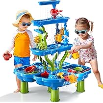 Sensory Toys For Toddlers 1-3 Temi Kids Sand Water Table For
