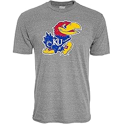 Blue 84 Men's Kansas Jayhawks Tri-Blend T-Shirt