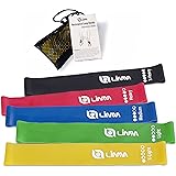 Limm Exercise Resistance Loop Bands - Set of 5, 12-inch Workout Bands - Best for Stretching, Physical Therapy and Home Fitness - Instructional Booklet & Handy Carry Bag
